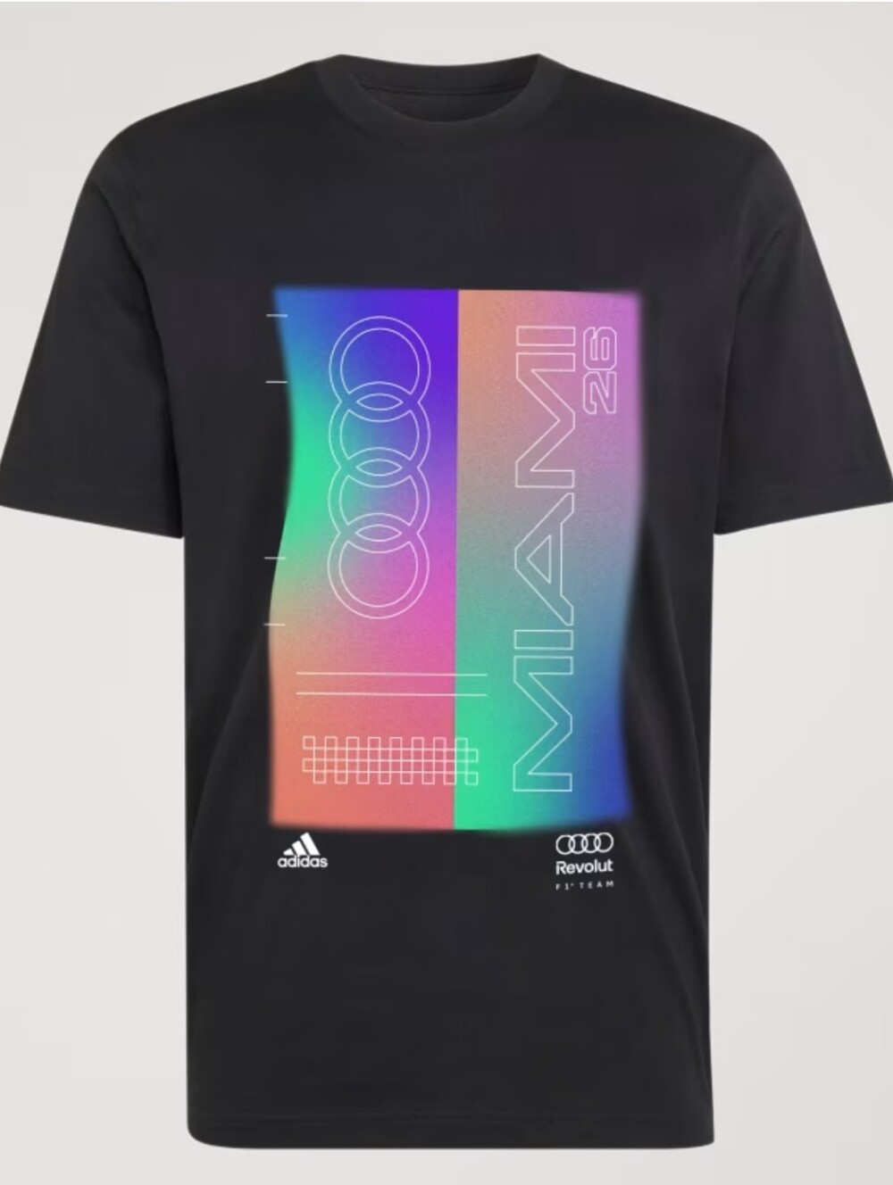 adidas Audi Revolut F1 Team Teamgeist Graphic Tee ~ Black KF1533 | Men's: L *NWT